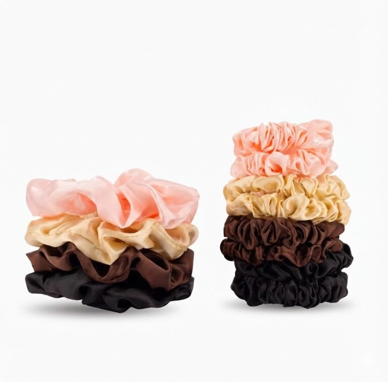 MOHI Satijnen Scrunchies (12 stuks)
