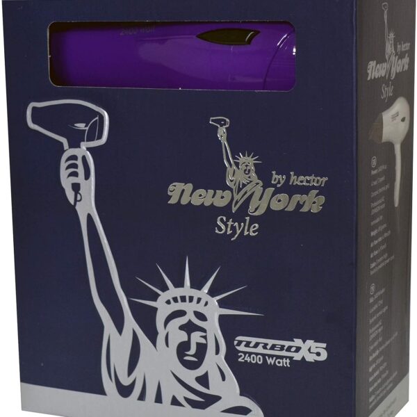 Hector New York Style Turbo X5 2400W Föhn Paars - Afbeelding 3