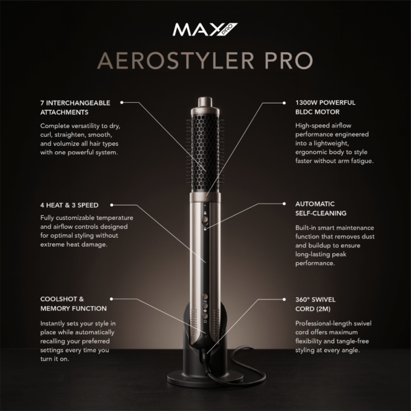Max Pro Aerostyler Pro Champagne Dune – afbeelding 3