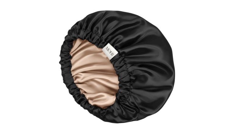MOHI Satijnen Slaapmuts Zwart & Beige